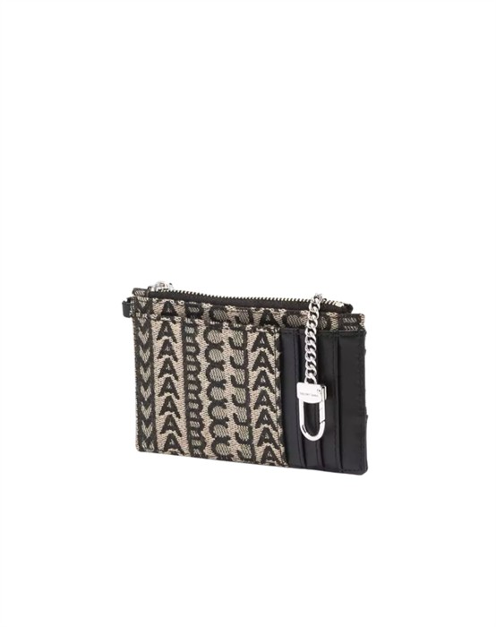 The Monogram Top Zip Wristlet Pung